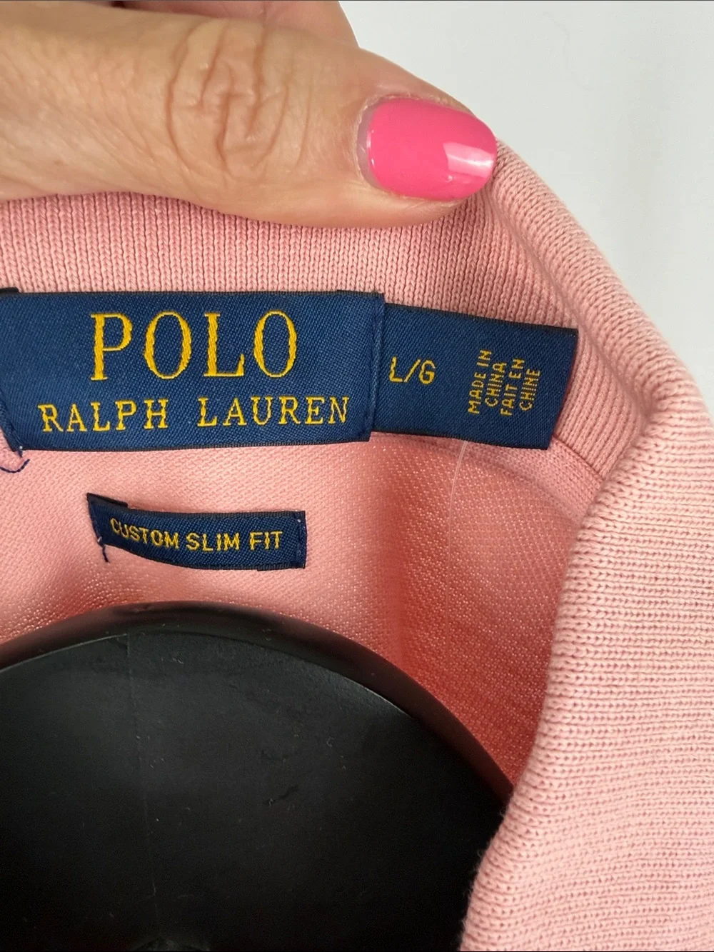 Polo by Ralph Lauren Men’s Salmon Pink Classic Short-Sleeve Polo
